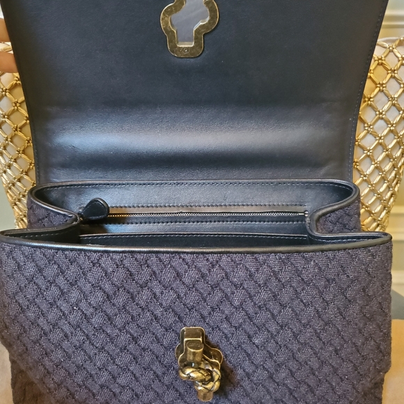 BOTTEGA VENETA LIKE NEW Intrecciato Knit Olimpia Knot Bag - Picture 6 of 13